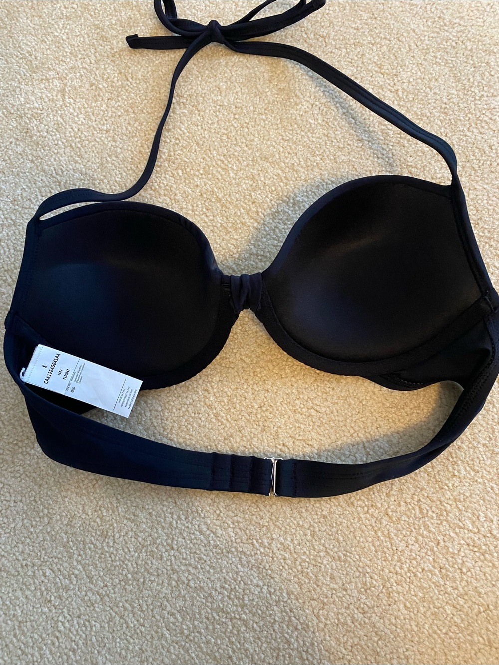 Cupshe Black Womens' Two-Piece Swimwear with Twist Front - Picture 8 of 10